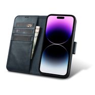 iCarer Oil Wax Wallet Case 2in1 Cover iPhone 14 Pro Max Leather Flip Cover Anti-RFID blue (WMI14220724-BU), iCarer