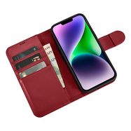 iCarer Wallet Case 2in1 iPhone 14 Leather Flip Case Anti-RFID Red (WMI14220725-RD), iCarer