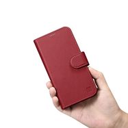 iCarer Wallet Case 2in1 iPhone 14 Pro Leather Flip Case Anti-RFID red (WMI14220726-RD), iCarer