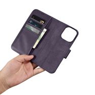 iCarer Wallet Case 2in1 Cover iPhone 14 Pro Max Anti-RFID Leather Flip Case Dark Purple (WMI14220728-DP), iCarer