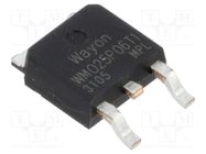 Transistor: P-MOSFET; unipolar; TO252 WAYON