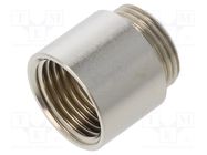 Thread adapter; Int.thread: NPT1/2"; brass; SKINDICHT® MA-M/NPT 