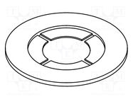 Washer; round; D=22.6mm; h=1.6mm; polyamide 