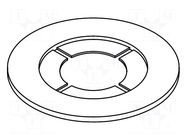 Washer; round; D=5.15mm; h=0.81mm; polyamide KEYSTONE