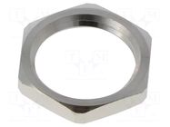 Nut; PG9; lead free; brass; Thread: PG; Plating: nickel; SKINDICHT® LAPP