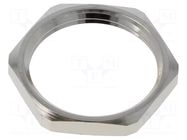 Nut; PG13,5; lead free; brass; Thread: PG; Plating: nickel LAPP