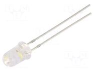 LED; white; 5mm; 30000mcd; 15°; Front: convex; 3÷5VDC; No.of term: 2 OPTOSUPPLY