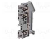 Splice terminal: rail; 0.08÷1.5mm2; ways: 1; terminals: 3; grey PHOENIX CONTACT