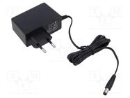 Power supply: switching; mains,plug; 12VDC; 2A; 24W; Plug: EU; 86.5% ESPE