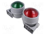 Signaller: signalling column; continuous light; red/green; 890 WERMA