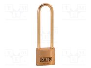 Padlock; shackle; Application: toolboxes,cabinets,bags,cases KASP