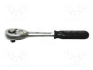 Rattle; 1/2"; with switch; 270mm; Teeth: 24 C.K