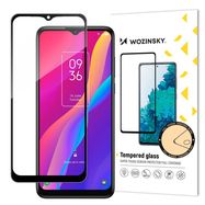 Wozinsky super tough Full Glue tempered glass full screen with Case Friendly TCL 30E black frame, Wozinsky