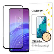 Wozinsky super tough Full Glue Full Glue Full Screen Tempered Glass with Case Friendly TCL 20L Black Frame, Wozinsky