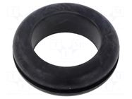 Grommet; Ømount.hole: 40mm; Øhole: 31mm; black; -40÷125°C; EPDM ESSENTRA