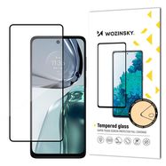 Wozinsky Super Durable Full Glue Tempered Glass Full Screen With Frame Case Friendly Motorola Moto G62 Black, Wozinsky