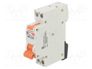 RCBO breaker; Inom: 10A; Ires: 30mA; Poles: 1+N; 230/400VAC; IP20 LS ELECTRIC