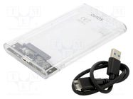 Hard discs housing: 2,5"; PnP; USB 2.0,USB 3.0; 126x79x13mm SAVIO