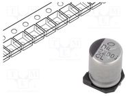 Capacitor: electrolytic; low ESR; SMD; 2200uF; 6.3VDC; Ø10x13.5mm NICHICON