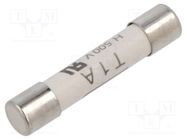 Fuse: fuse; time-lag; 1A; 500VAC; ceramic,cylindrical; 6.3x32mm SIBA