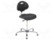 Chair; ESD; Seat dim: 470x440mm; Back dim: 420x320mm; 580÷830mm 