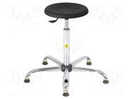 Stool; ESD; Seat dim: Ø350mm; 540÷790mm; Rsurf: 0.1÷1MΩ 