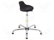 Stool; ESD; Seat dim: 330x230mm; 550÷800mm; Rsurf: 0.1÷1MΩ 