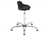 Stool; ESD; Seat dim: 330x230mm; 560÷810mm; Rsurf: 0.1÷1MΩ RT WORK