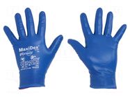 Protective gloves; Size: 7; blue; MaxiDex® ATG