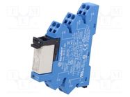 Relay: interface; Ucoil: 24VDC; 8A/250VAC; 8A/24VDC; 400VA; IP20 FINDER