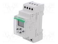 Programmable time switch; Range: 1 year; DPDT; 24÷264VAC; PIN: 8 F&F