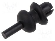 Rivet; 10pcs; OEM: 191867775A,699218; L: 5.7mm; black; Øhead: 10.7mm 