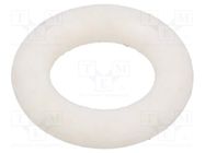 O-ring gasket; silicone; Thk: 2.5mm; Øint: 7mm; white; -60÷160°C ORING USZCZELNIENIA TECHNICZNE