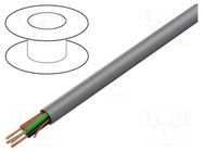 Wire; 4x18AWG; unshielded; 300V; 500m; Cu; stranded; grey; CPR: Cca BELDEN