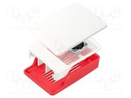 Accessories: case; Raspberry Pi 5; Colour: white,red RASPBERRY PI