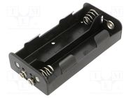 Holder; C,R14; Batt.no: 4; 6F22 type; black Goobay