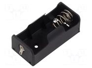 Holder; C,R14; Batt.no: 1; for soldering; black Goobay