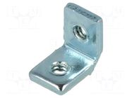 Angle bracket; W: 6.35mm; H: 8.71mm; L: 9.53mm; steel; zinc KEYSTONE