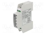 Module: voltage monitoring relay; 220÷254VAC; NC; 250VAC/5A; IP20 LUMEL