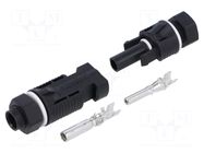 Connector: solar; socket,plug; male + female; 30A; 1.5kV; IP67 CONNFLY
