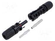 Connector: solar; socket,plug; male + female; 50A; 1.5kV; IP67 CONNFLY