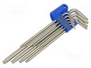 Wrench-set; Torx® with protection; long; 9pcs. KING TONY