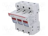 Fuse holder; cylindrical fuses; 14x51mm; for DIN rail mounting DF ELECTRIC