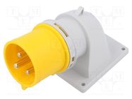 Connector: AC supply; socket; male; 32A; 110VAC; IEC 60309; IP44 PCE