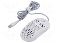 Mouse; white,red; USB A; wireless,optical,wired; 1.8m; 600mAh; 6h SAVIO