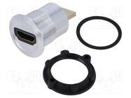 Adapter; for panel mounting,rear side nut; Thread: M22; 1÷10mm ONPOW