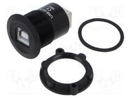 Adapter; USB B socket,both sides; USB 2.0; Thread: M22; 1÷10mm ONPOW