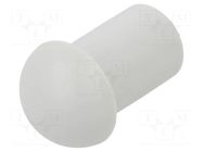 Stopper; polyamide; light grey; Entrelec; Ø: 9.7mm; Size: 13; L: 15mm TE Connectivity