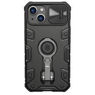 Nillkin CamShield Armor Pro Case iPhone 14 Plus case armored cover with camera cover ring stand black, Nillkin