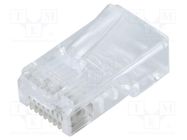 Connector: RJ45; plug; PIN: 8; Cat: 5e; Layout: 8p8c; for cable; IDC QOLTEC